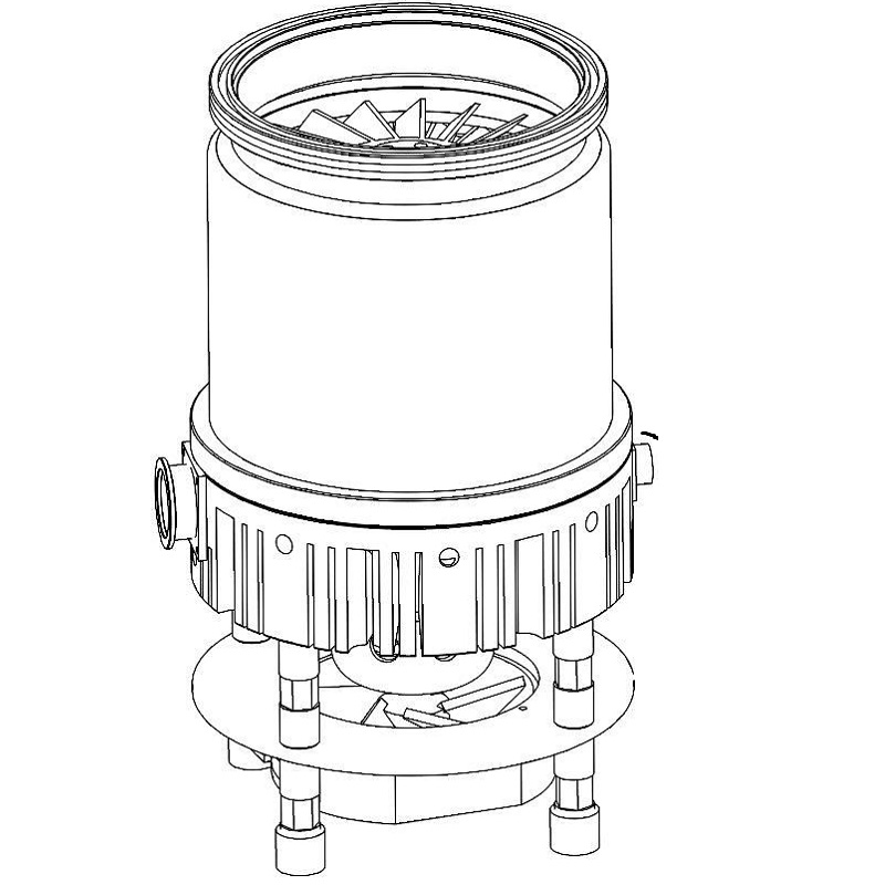 Turbo&nbsp;molecular&nbsp;pump Air-cooled composite molecular pump