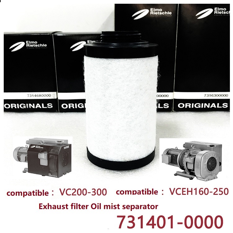Vacuum pump fittings 731401-0000, VC200-300 VC-EH160-250 oil mist separator