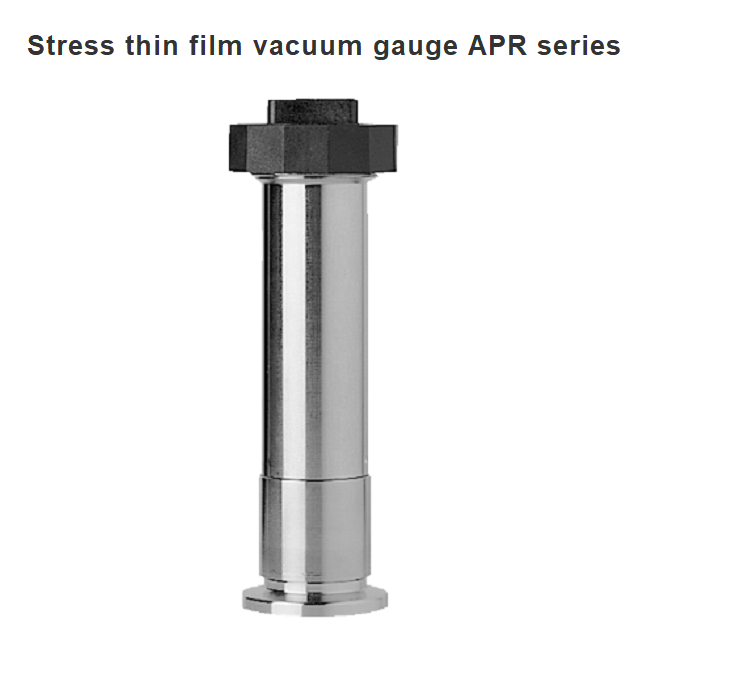 Stress thin film vacuum gauge APR series