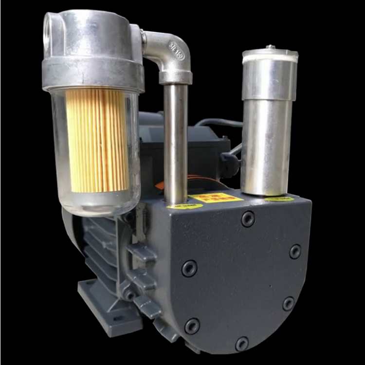 Dry rotary vane vacuum pump for industrial pump