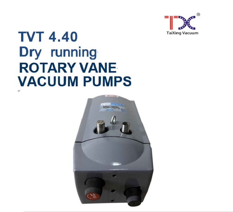 Oil free rotary vane vacuum pump