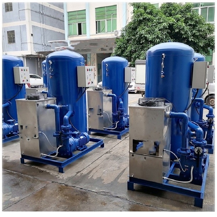 CNC industry vacuum pump automatic drainage system customized vacuum unit of negative pressure station