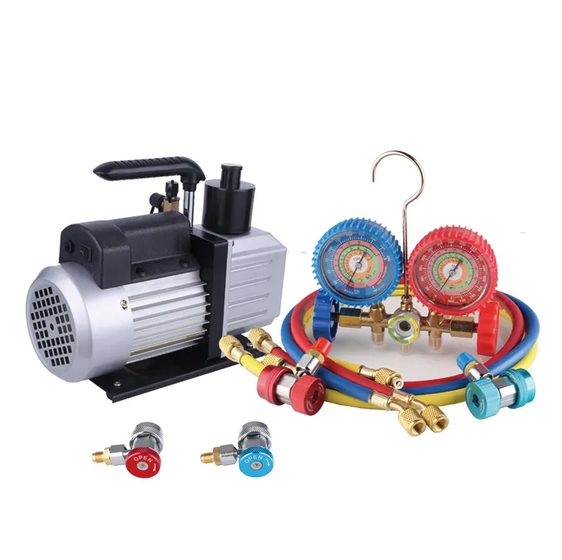 3/4HP sells small vacuum pumps for air conditioning maintenance laboratories 2VP260 two-stage rotary vane vacuum pumps
