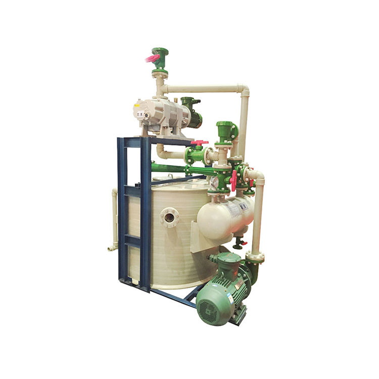 Vertical environmental protection engineering plastic corrosion resistant water jet vacuum pump unit FJZJP-70-180
