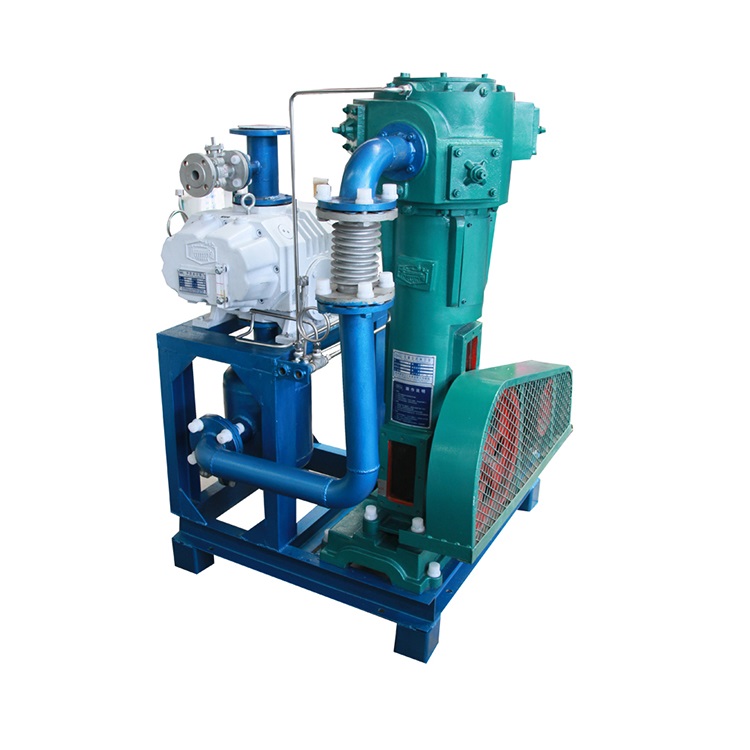 Energy saving and low noise 6.2kw front pump pumping system JZJWLW Roots oil-free vertical complete vacuum unit