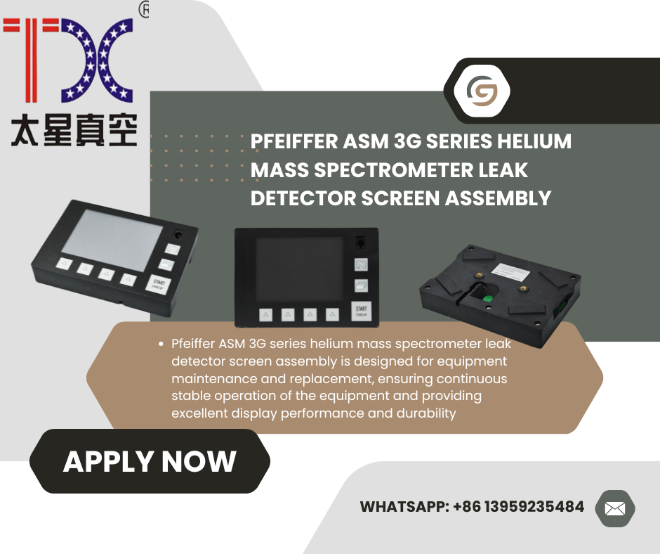 High-Quality Replacement Screen Assembly for Pfeiffer ASM 3G Series Helium Mass Spectrometer Leak Detectors