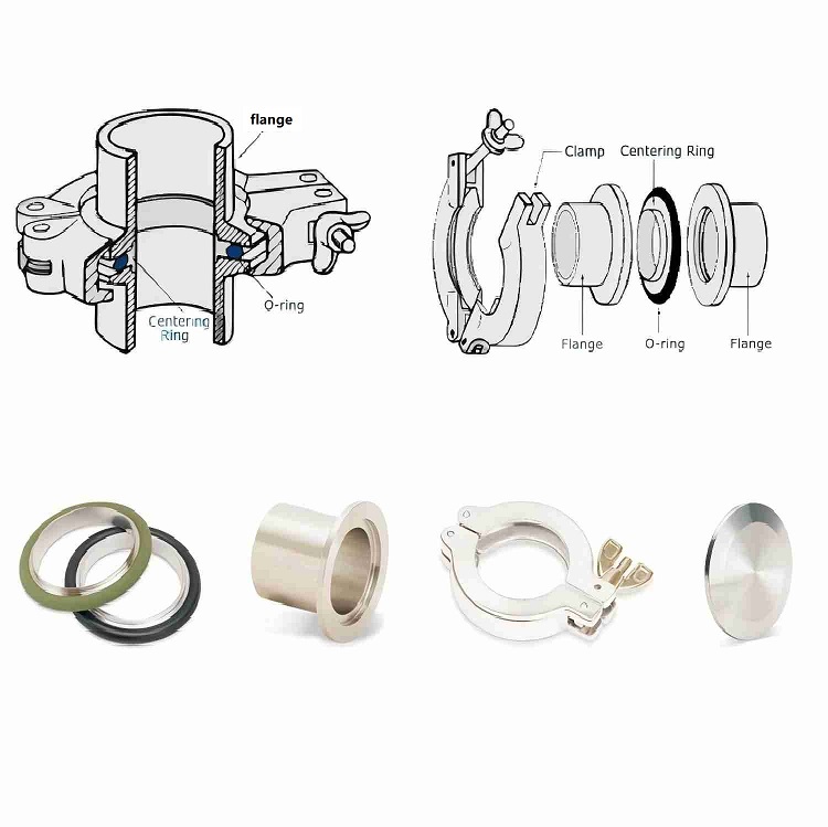 Vacuum Fittings KF Elbows 45°  High-Quality Vacuum System Components