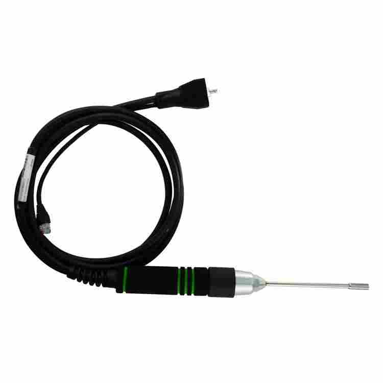 intelligent helium sniffer probe,helium leak detector sniffer gun,helium sniffing probe,suction sniffer gun,vacuum leak detection probe,negative pressure helium leak testing,stainless steel sniffer probe,capillary flow restrictor sniffer,anti clog probe t