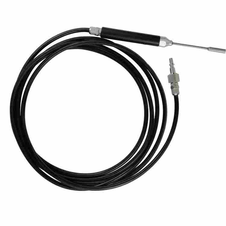 quick connect sniffer probe,helium leak detector sniffer gun,helium leak testing probe,sniffer suction probe,quick coupling sniffer gun,stainless steel sniffer probe,capillary flow restrictor,stainless steel probe tip,anti clogging sniffer probe,corrosion