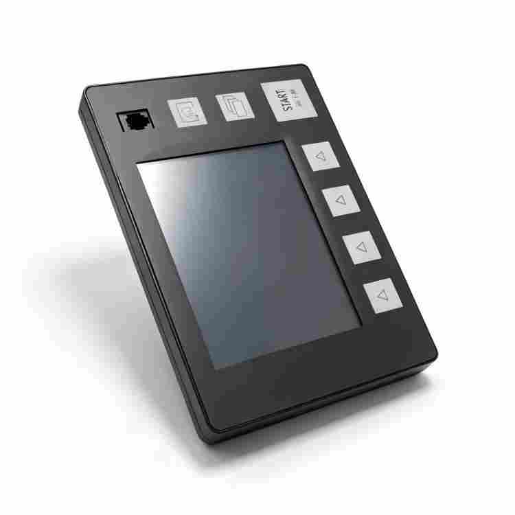 Pfeiffer ASM 310 touch screen, 2000047677, 122445S, Pfeiffer leak detector display, ASM 310 screen replacement, BSAA0000MM9A parts, vacuum leak detector repair, industrial touch panel, Pfeiffer vacuum spare parts, helium leak detector display